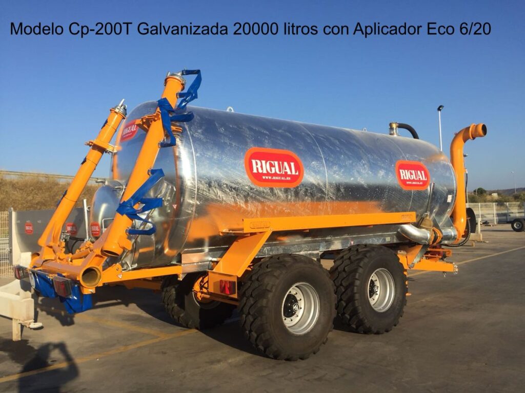 Modelo Cp-200T Galvanizada 20000 litros con Aplicador Eco 6/20