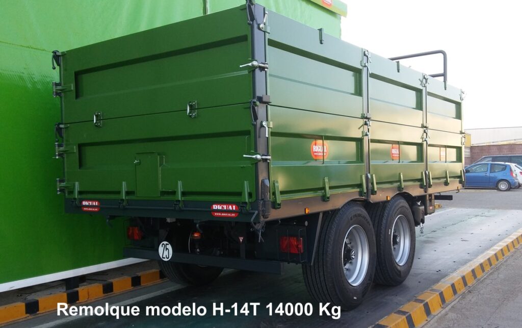 Remolque agrícola rigual H-14T