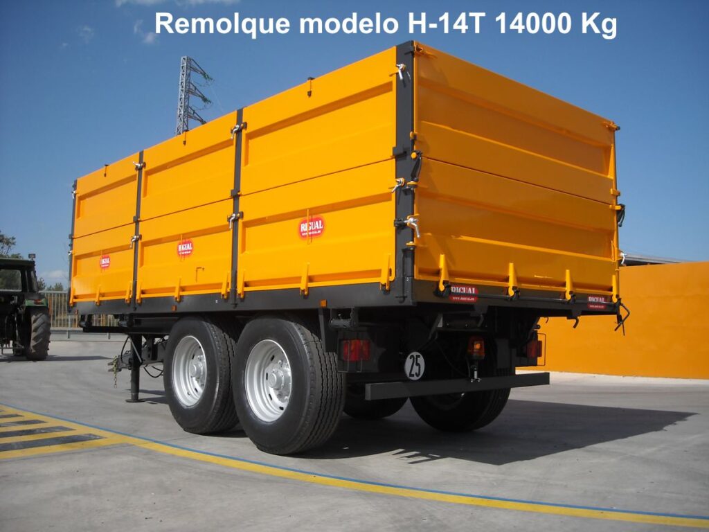 Remolque agricola rigual H-14T de 14000 kg