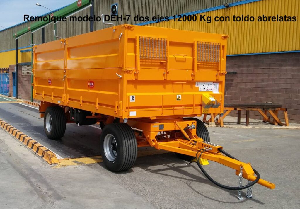 Remolque rigual modelo DEH-7 dos ejes 12000 Kg