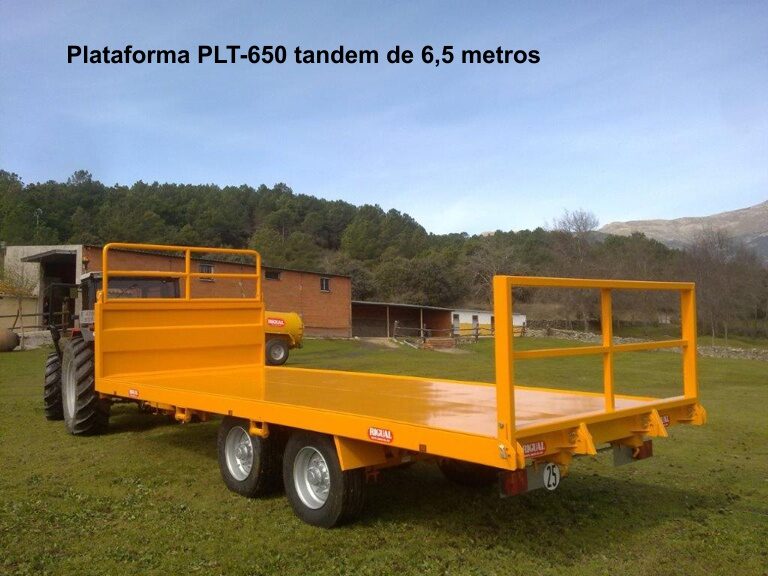 Plataforma rigual PLT-650 tandem de 6,5 metros