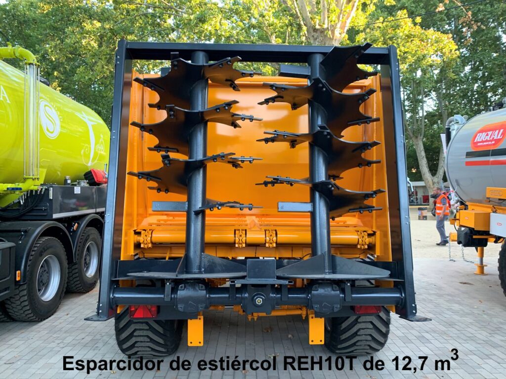 Remolque esparcidor de estiércol rigual REH10 de 12,7 m