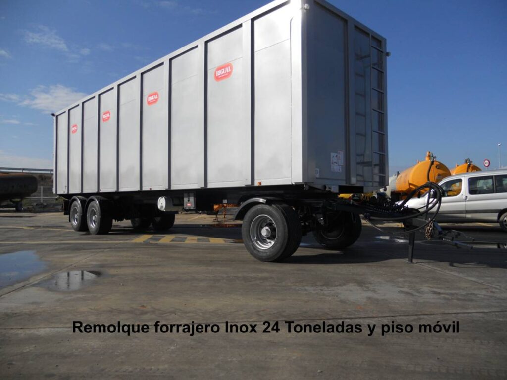 Remolque forrajero rigual inox 24 toneladas