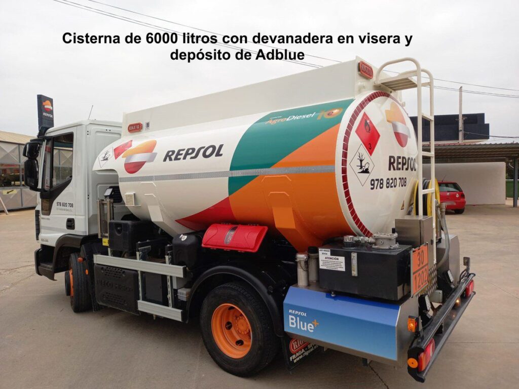 Cisterna rigual para carburante de 6000 litros