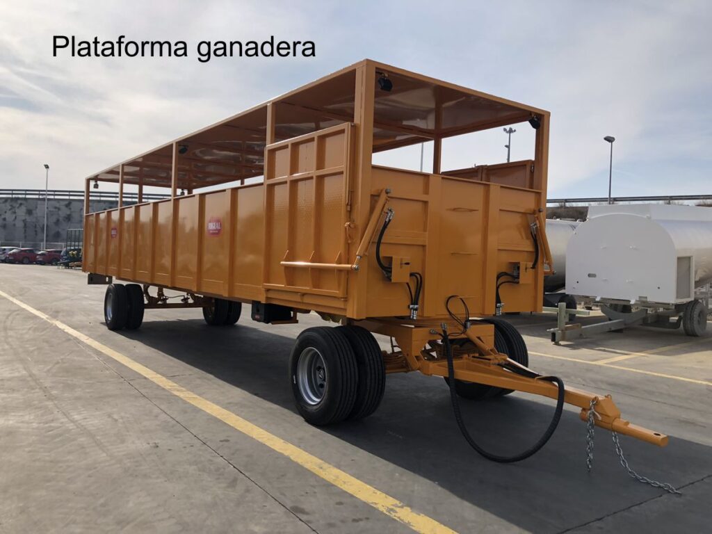 Plataforma ganadera rigual para transporte de animales