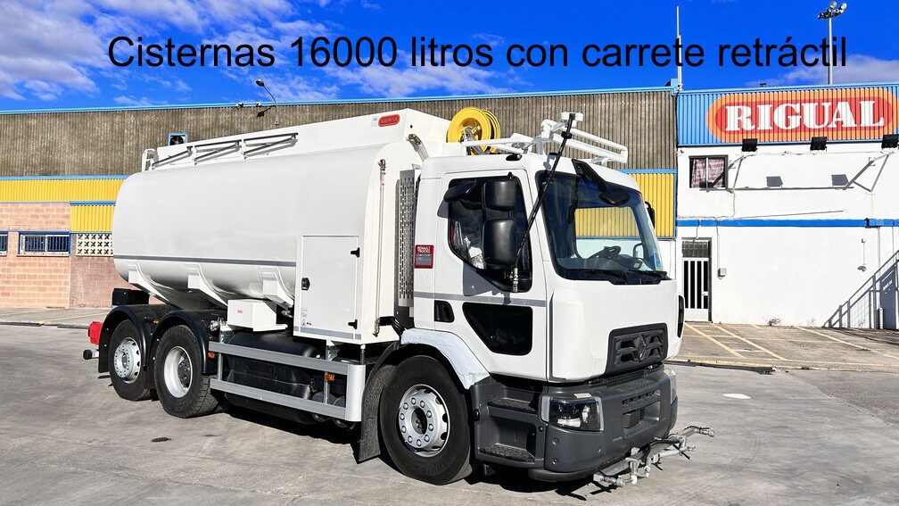 Cisterna 16000 litros con carrete retráctil