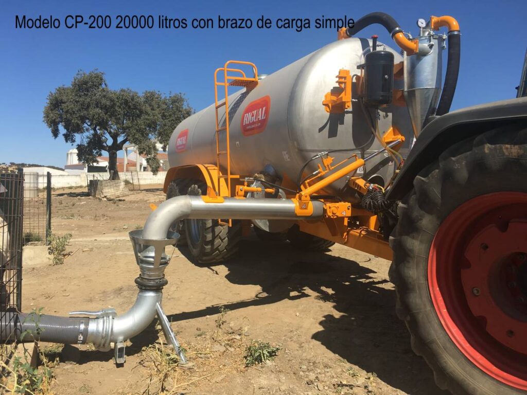 Modelo CP-200 20000 litros con brazo de carga simple