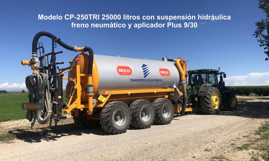 Modelo CP-250TRI 25000 litros con suspensión hidráulica