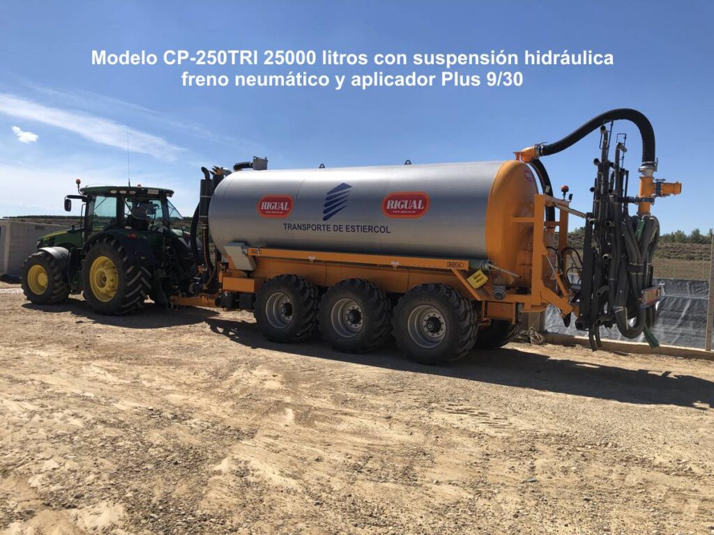 Modelo CP-250TRI 25000 litros con suspensión hidráulica