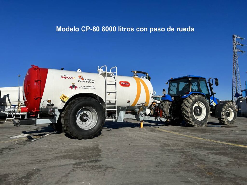 Modelo CP-80 8000 litros con paso de rueda