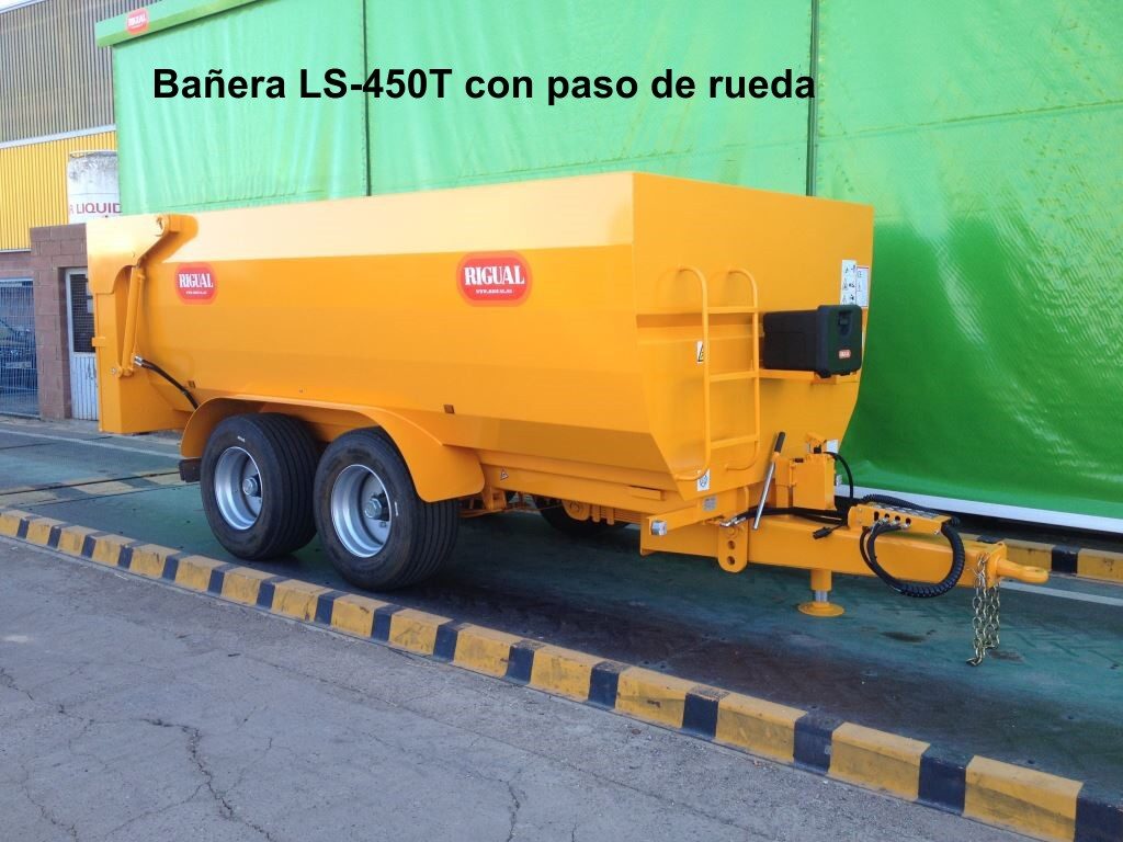 Remolque bañera rigual LS-450Tcon paso de rueda