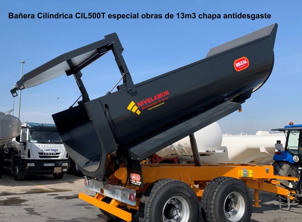 Bañera Cilíndrica rigual CIL-500 especial obras de 13m3