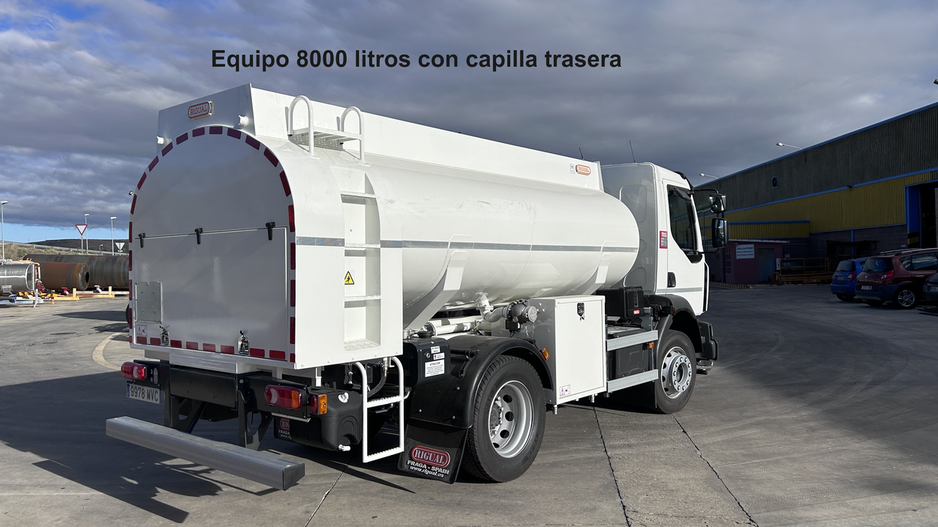 camión de combustible o camión de gas