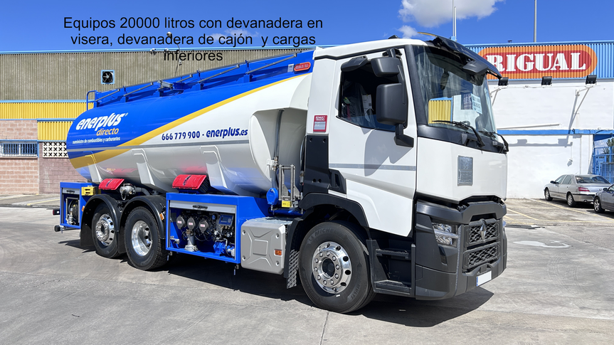 camión cisterna con la marca 