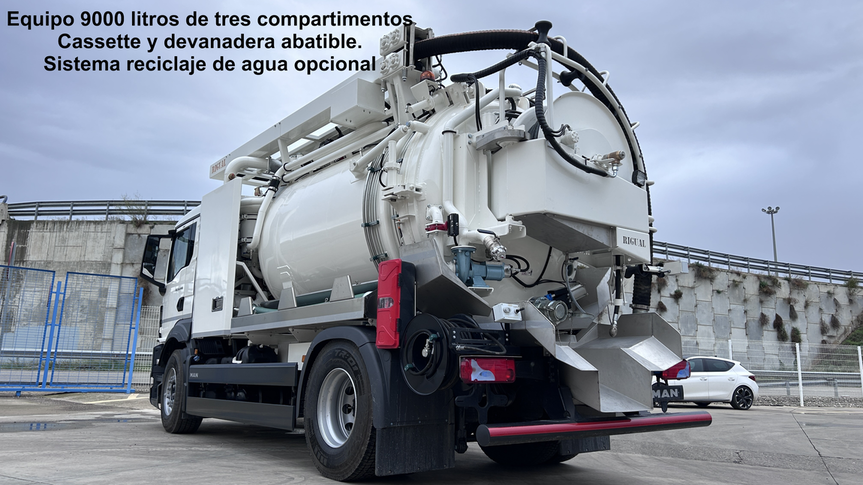 equipo de desatascos y limpieza de la marca Rigual