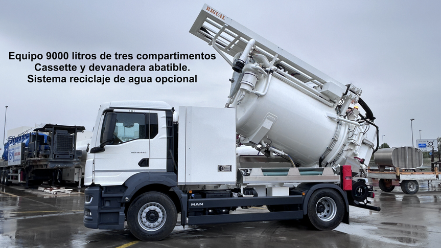 camión cisterna o camión cuba para desatascos